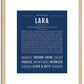 Lara | Name Art Print