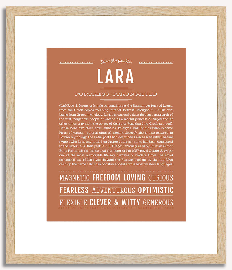 Lara | Name Art Print