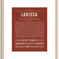 Larissa | Name Art Print