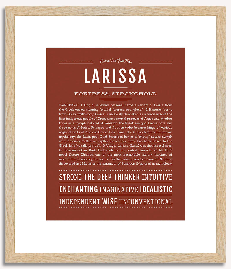 Larissa | Name Art Print