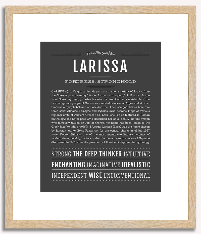 Larissa | Name Art Print