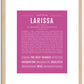 Larissa | Name Art Print