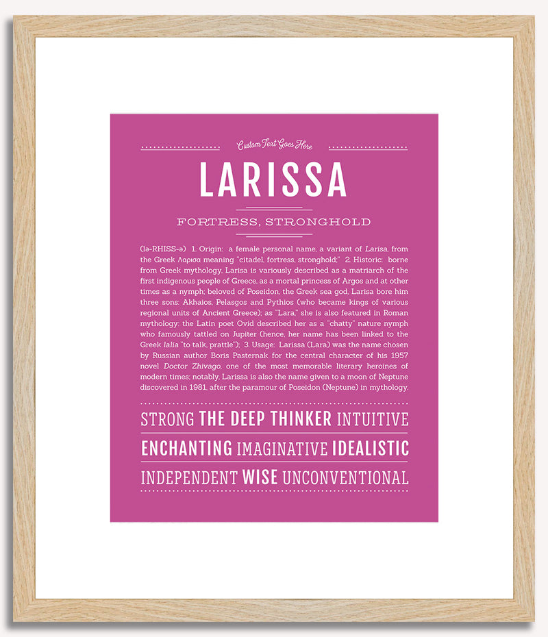 Larissa | Name Art Print