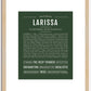 Larissa | Name Art Print