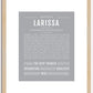 Larissa | Name Art Print