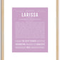 Larissa | Name Art Print