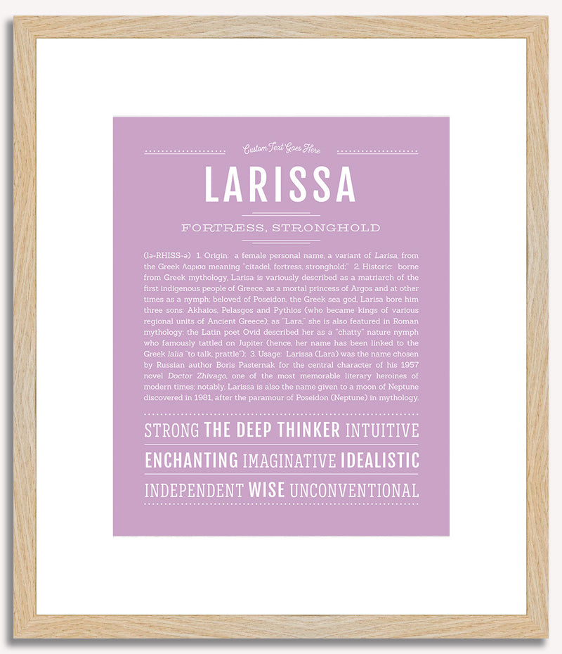 Larissa | Name Art Print