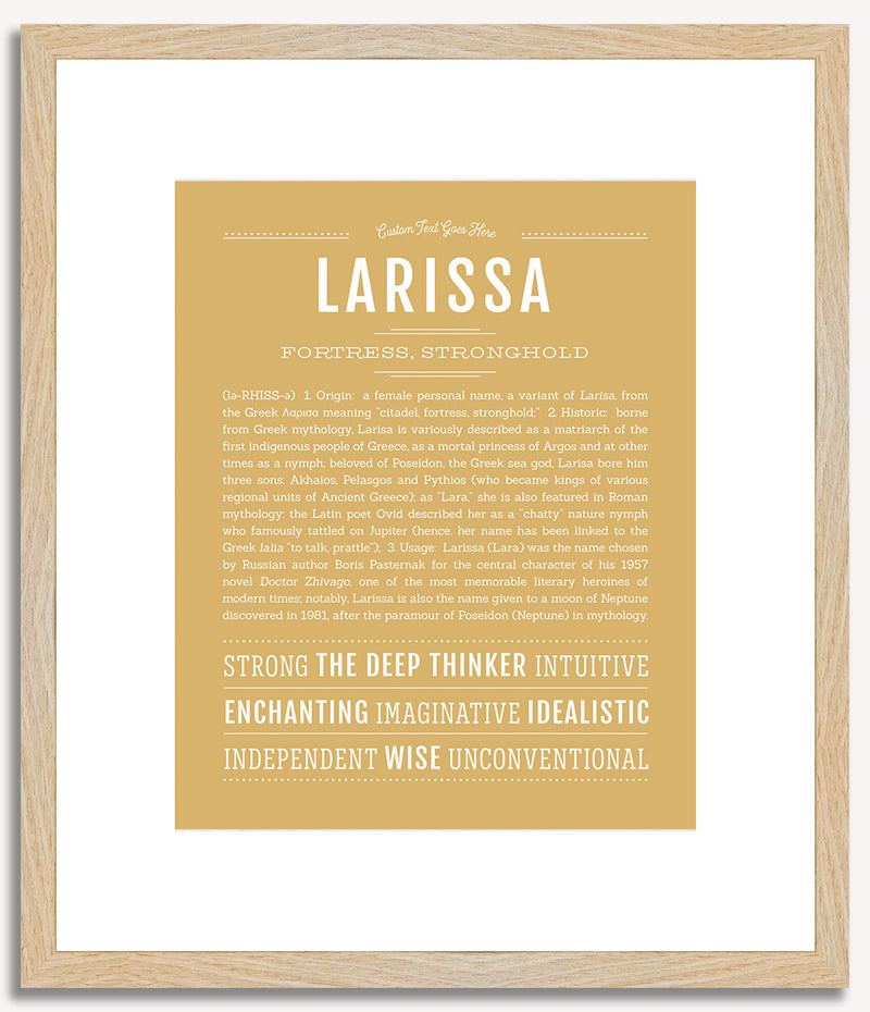 Larissa | Name Art Print