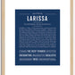 Larissa | Name Art Print