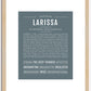 Larissa | Name Art Print