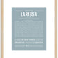 Larissa | Name Art Print