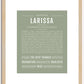 Larissa | Name Art Print