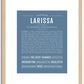 Larissa | Name Art Print