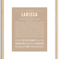 Larissa | Name Art Print