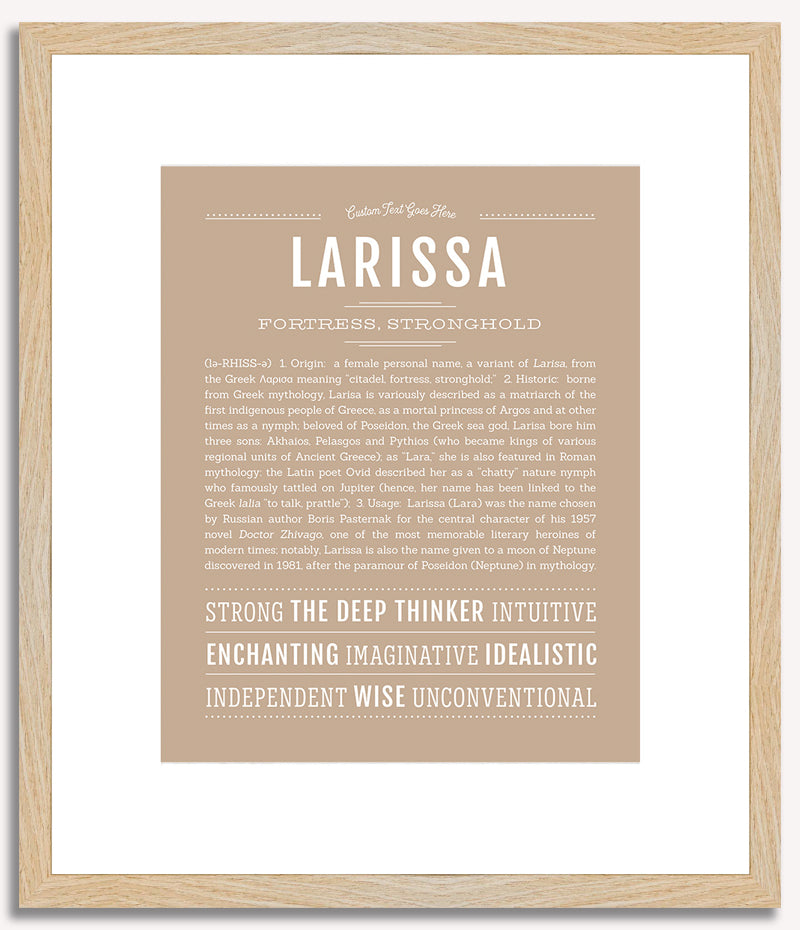 Larissa | Name Art Print