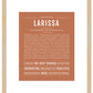 Larissa | Name Art Print