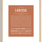 Larissa | Name Art Print