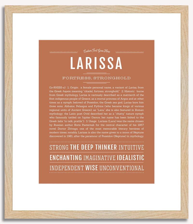 Larissa | Name Art Print