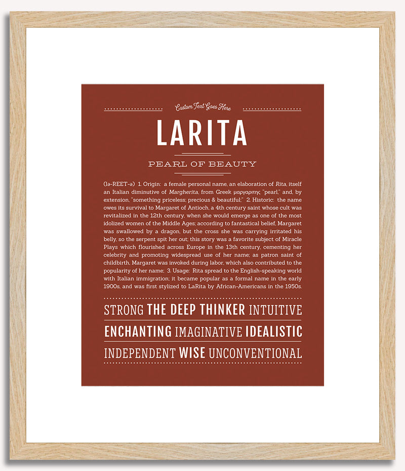 Larita | Name Art Print