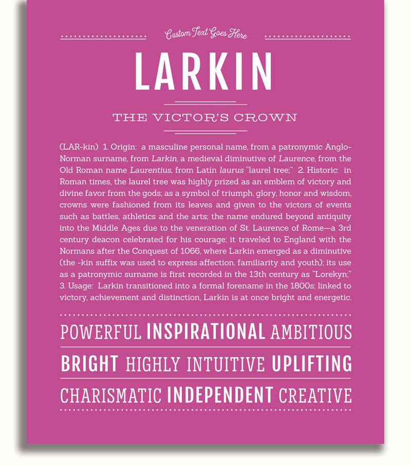 Frame Options | Dark Pink | No Frame