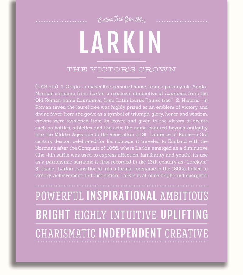 Frame Options | Lilac | No Frame