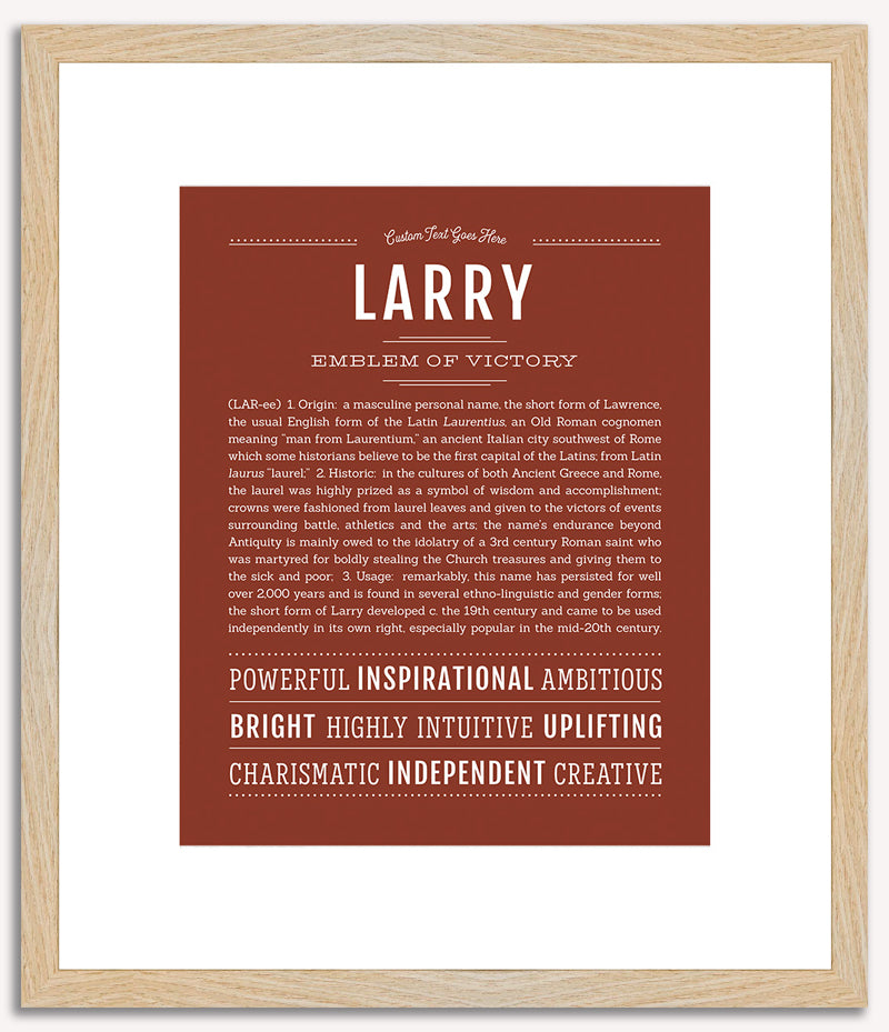 Larry | Name Art Print