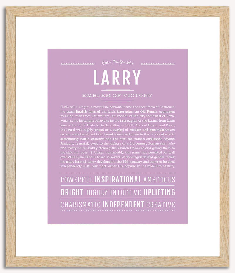 Larry | Name Art Print