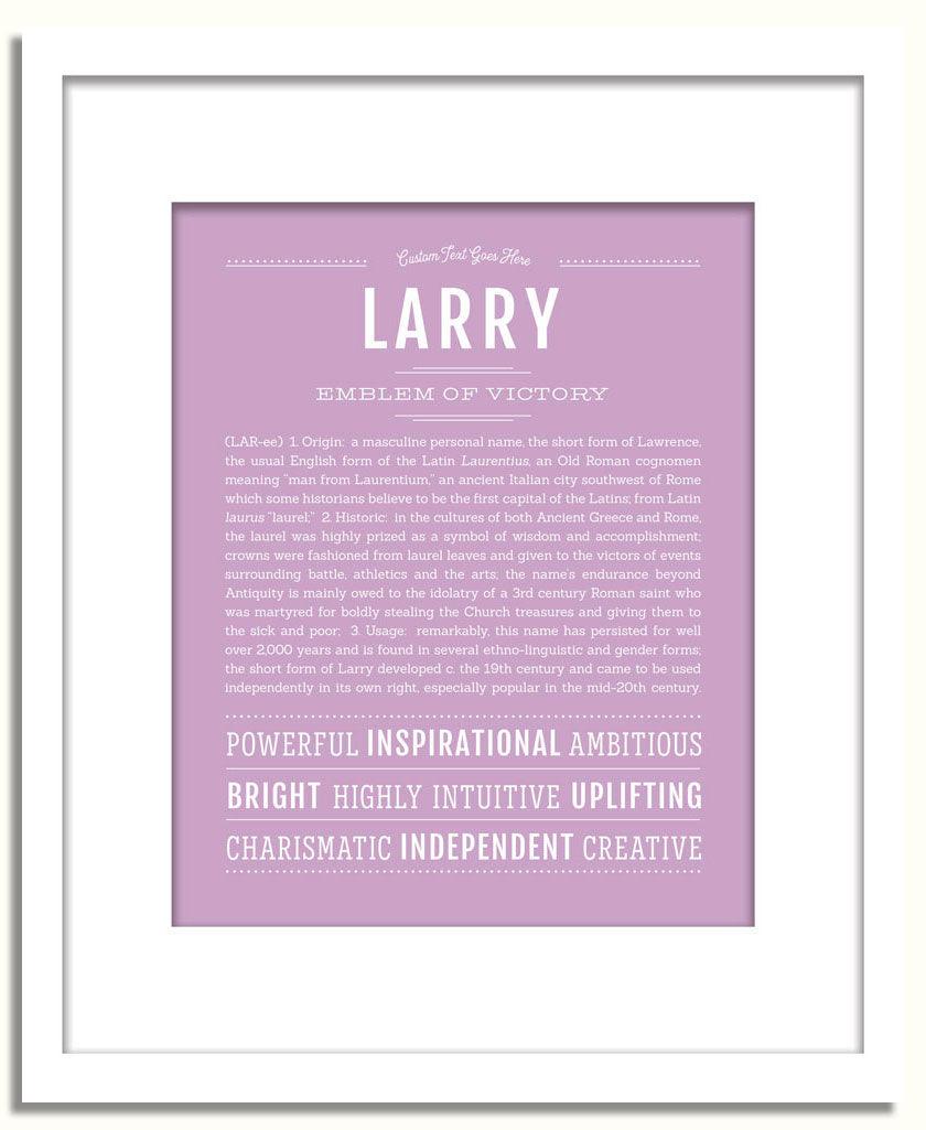 Frame Options | Lilac | White Frame, Matted