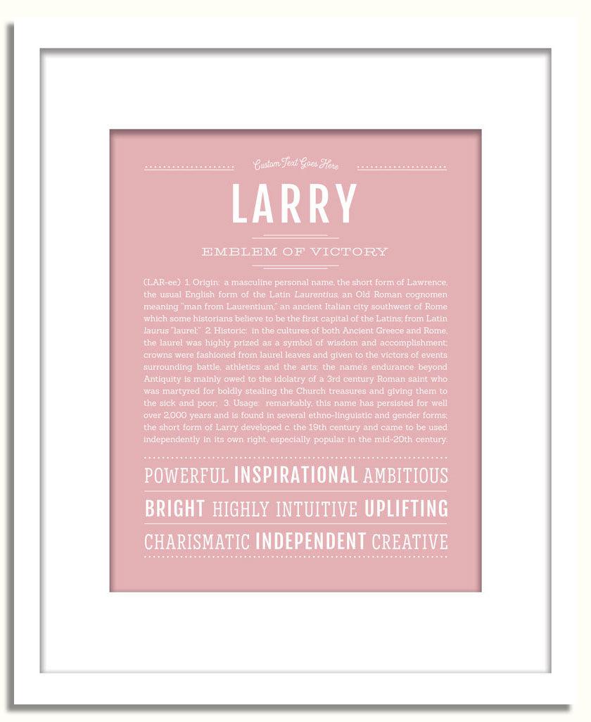 Frame Options | Dusty Rose | White Frame, Matted