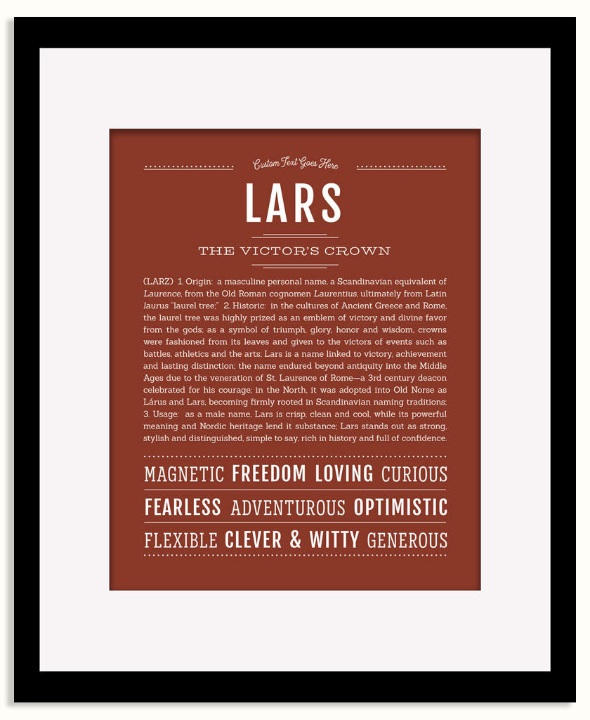 Frame Options | Bordeaux | Black Frame, Matted