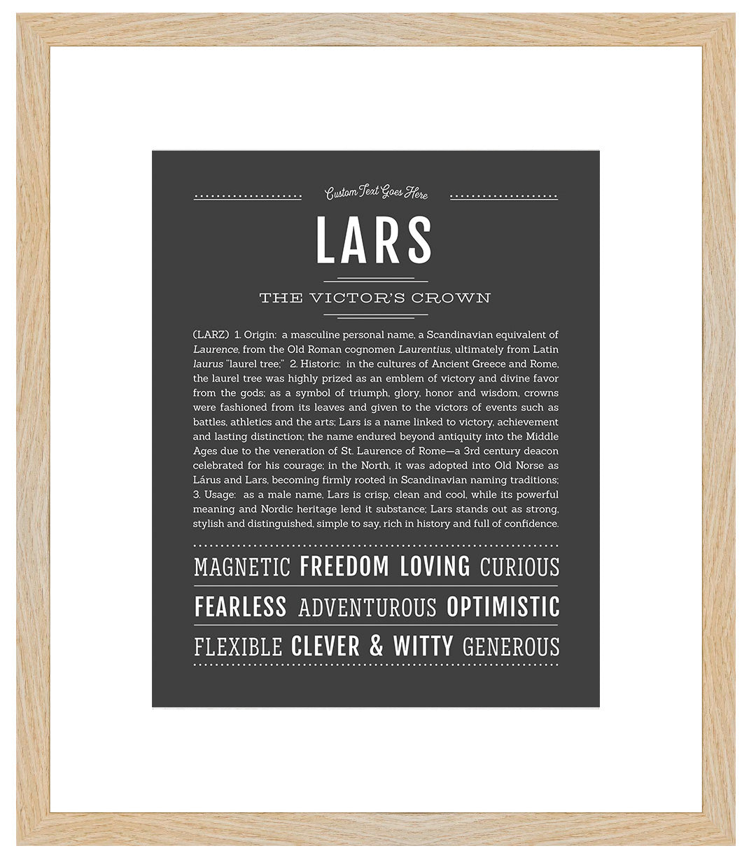 Frame Options | Charcoal Gray | Maple Frame, Matted