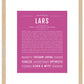 Frame Options | Dark Pink | Maple Frame, Matted