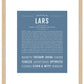 Frame Options | Steele Blue | Maple Frame, Matted