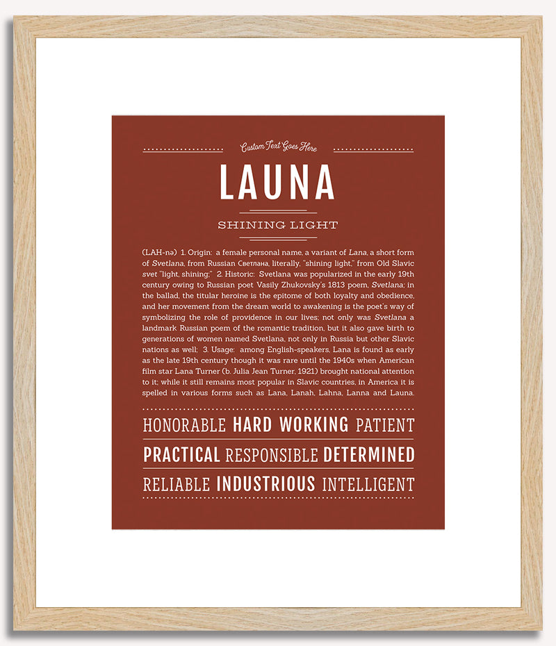 Launa | Name Art Print