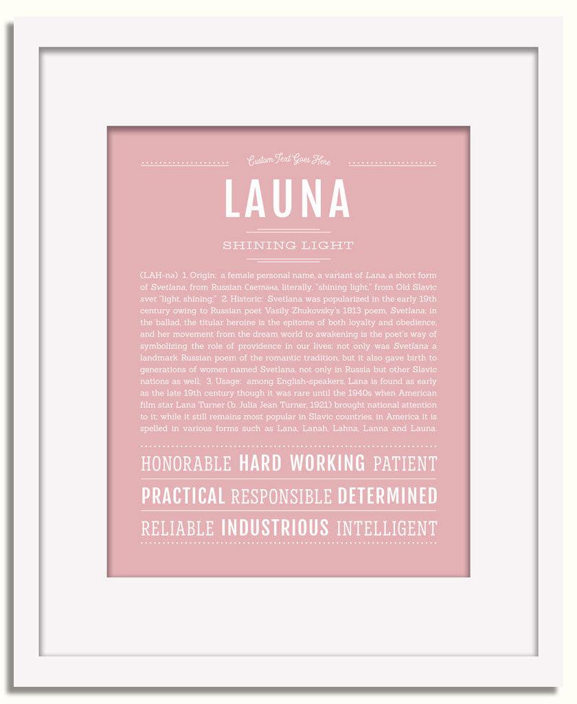 Frame Options | Dusty Rose | White Frame, Matted