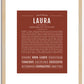 Laura | Name Art Print