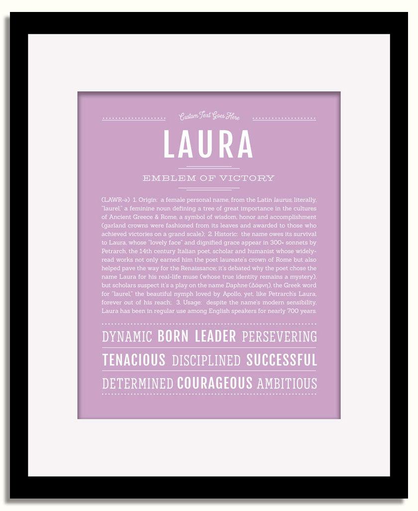 Frame Options | Lilac | Black Frame, Matted