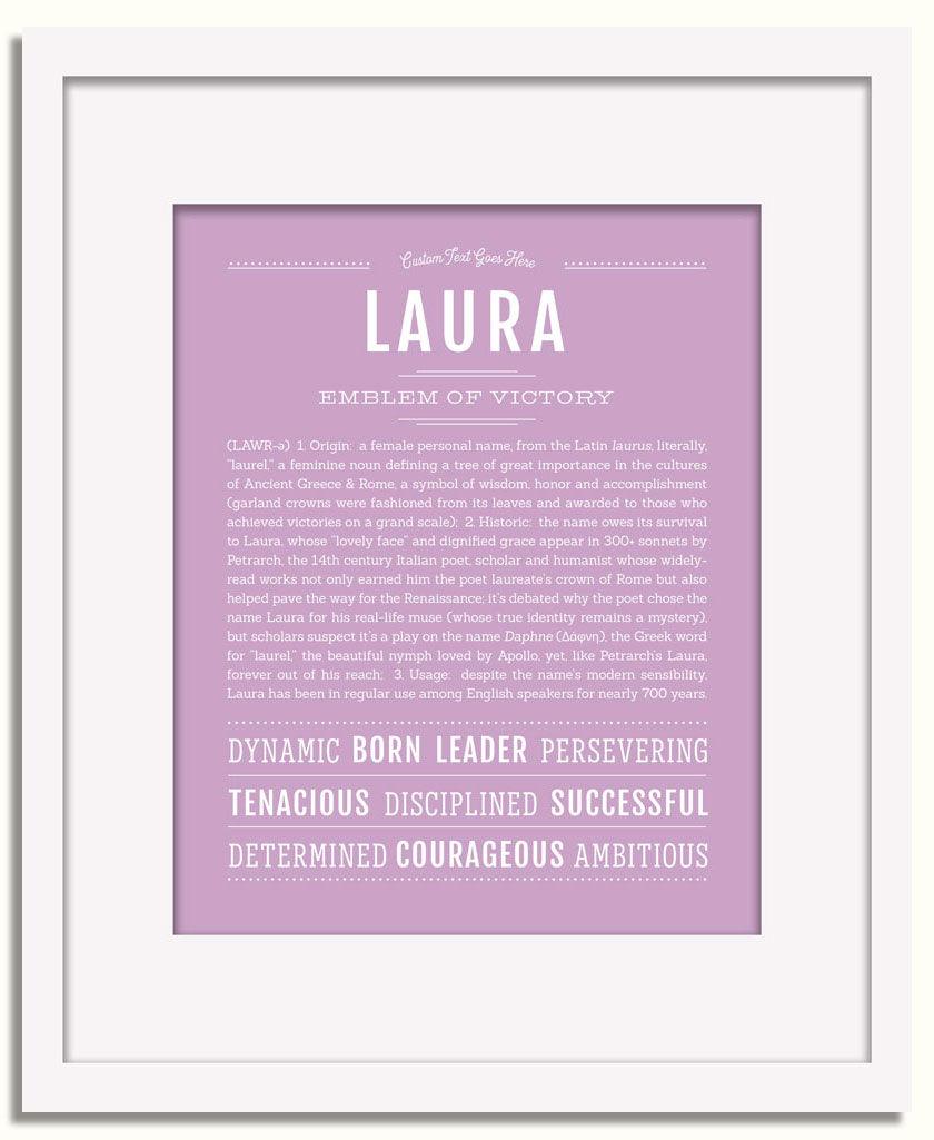 Frame Options | Lilac | White Frame, Matted