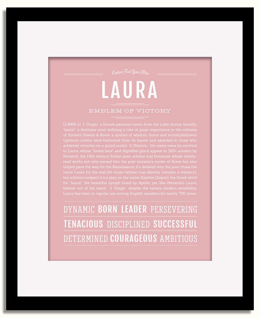 Frame Options | Dusty Rose | Black Frame, Matted