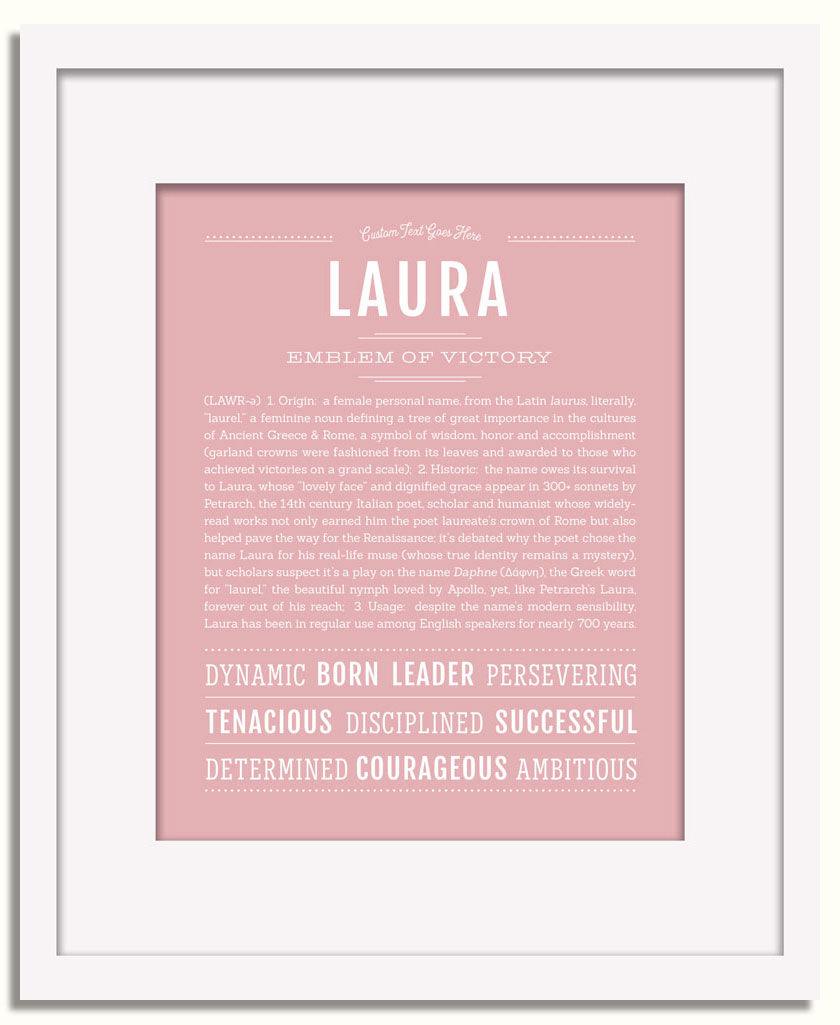 Frame Options | Dusty Rose | White Frame, Matted