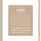 Laura | Name Art Print