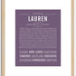 Lauren | Name Art Print