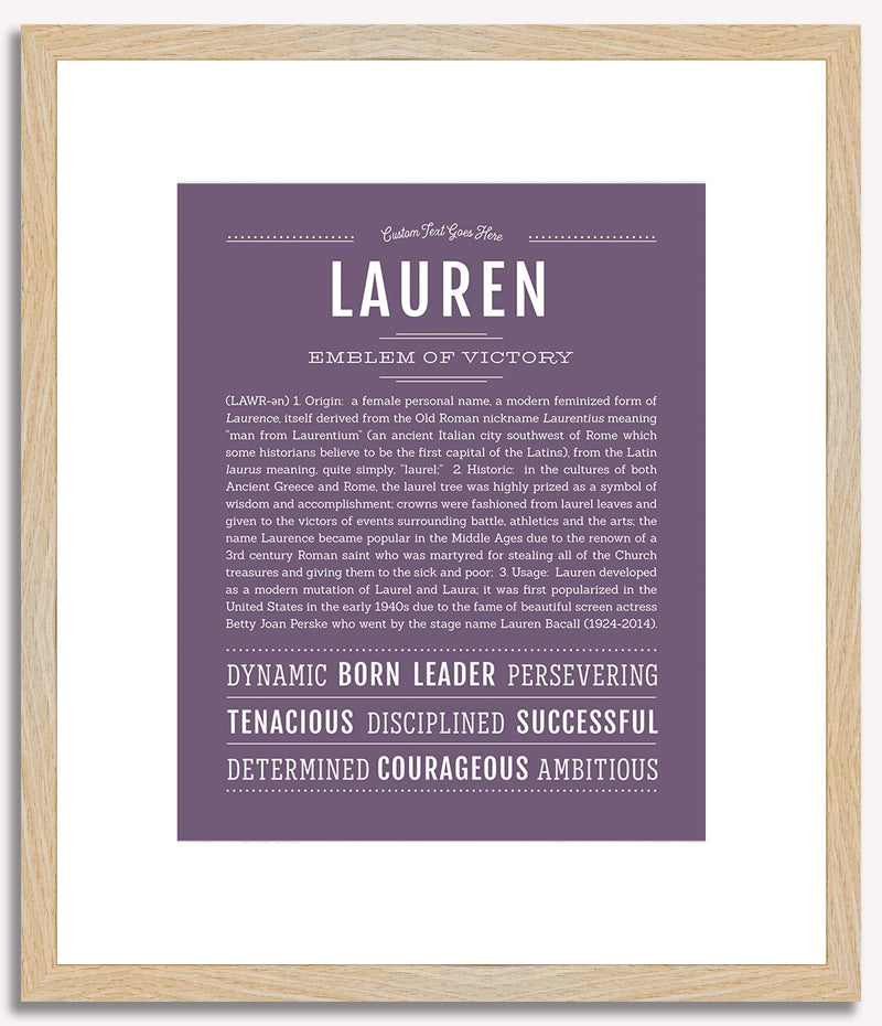 Lauren | Name Art Print