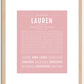 Lauren | Name Art Print