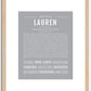 Lauren | Name Art Print