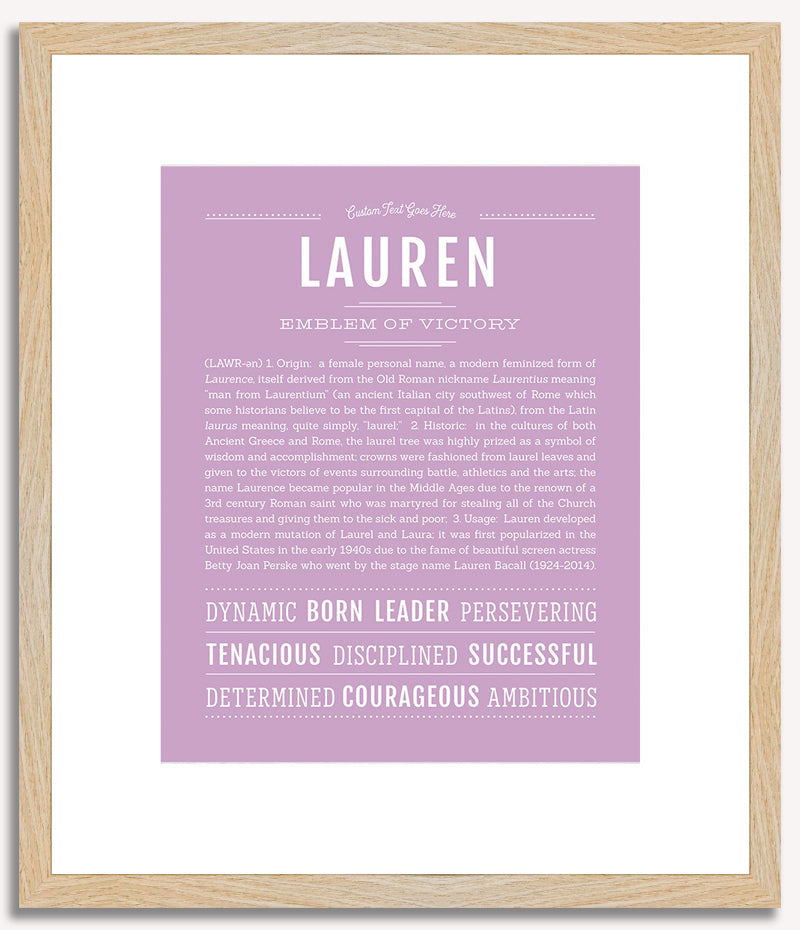 Lauren | Name Art Print