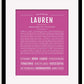 Frame Options | Dark Pink | Black Frame, Matted