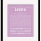 Frame Options | Lilac | Black Frame, Matted