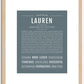 Lauren | Name Art Print