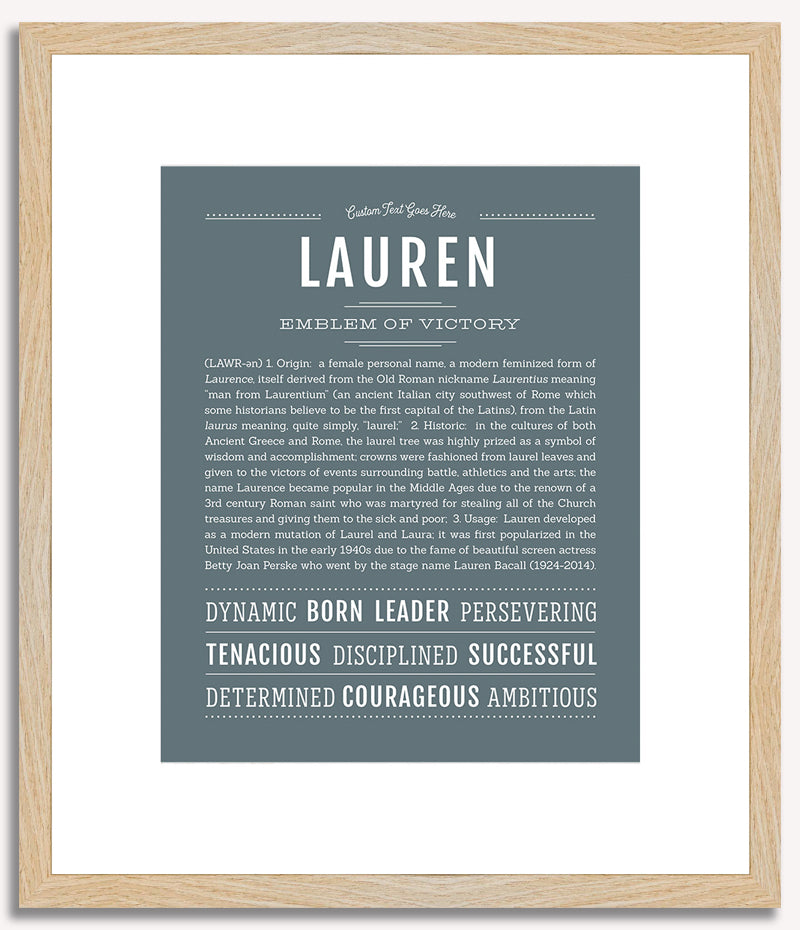 Lauren | Name Art Print